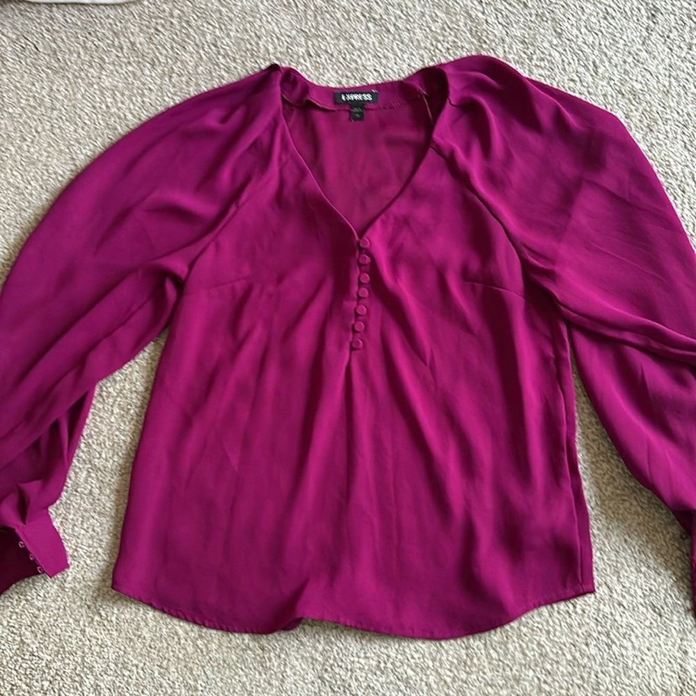 Express XS berry blouse